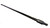 60" Black Powder Coated Metal Broom Handle with Black Hex Thread (Case of 10)