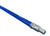 60" Blue Powder Coated Metal Broom Handle with Metal Thread (Case of 12)