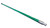 60" Green Powder Coated Metal Broom Handle with Metal Thread (Case of 12)