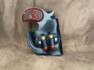 Bond Arms Derringer outside the waistband with ammo loop Bond Arms Derringer outside the waistband with ammo loop
