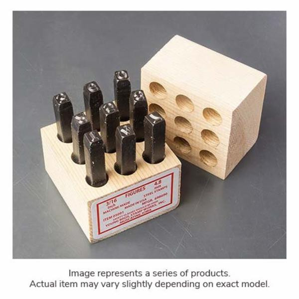 MACHINE STAMP FIGURE SET 9 CHAR 1/8