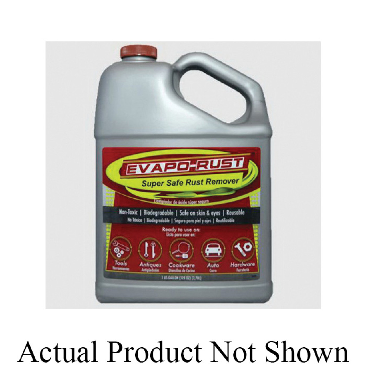 CRC Evapo-Rust, Heavy-Duty Rust Remover, Reusable, Acid-Free,  Non-Corrosive, Water-based, 32 oz, Removes Rust to Bare Metal