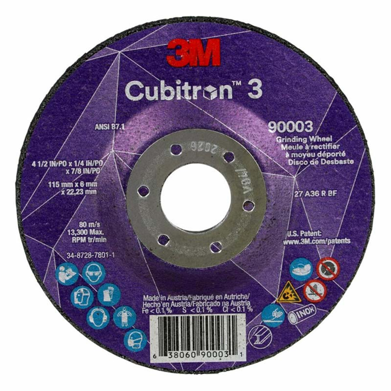 GRINDING WHEEL T27 4-1/2