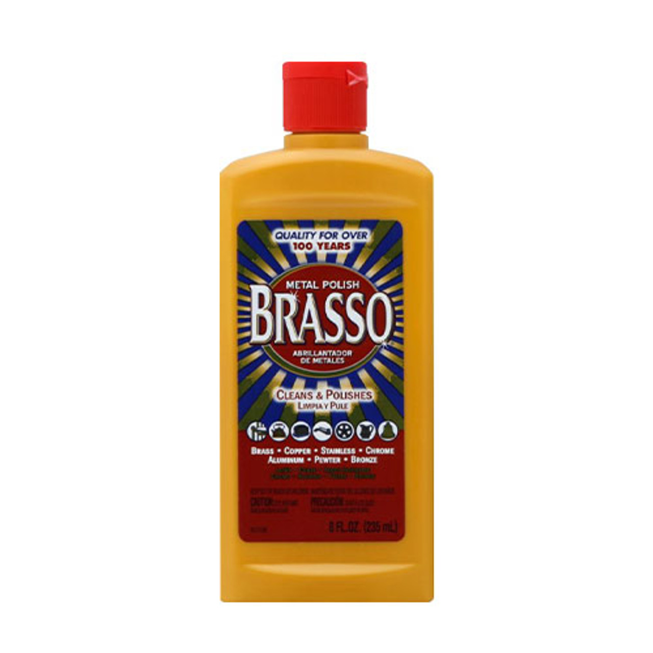 BRASSO BRASS/METAL POLISH 8 OZ (BRA-06200) - Ballard Industrial