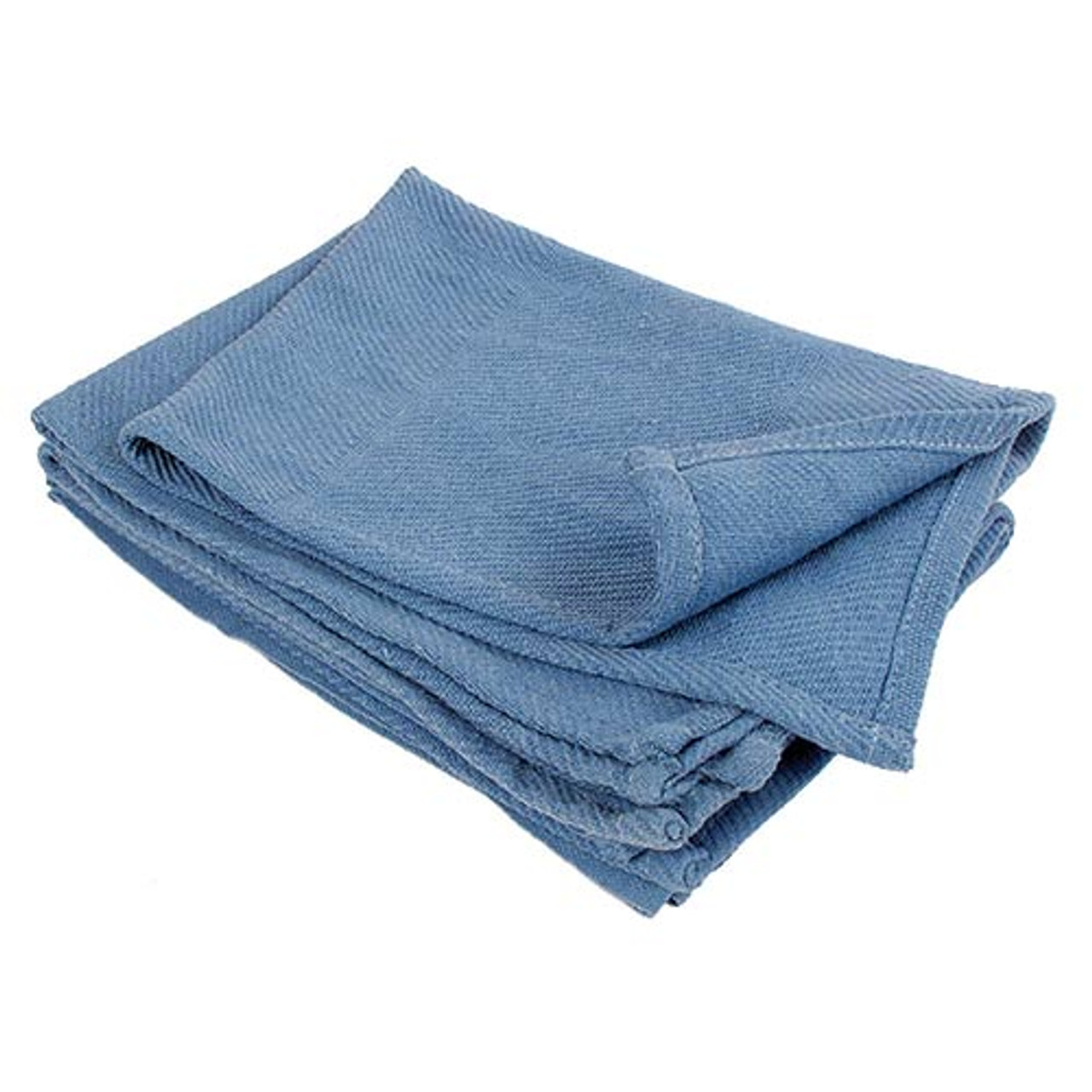 Towels -- Used Huck 100% Cotton - Blue