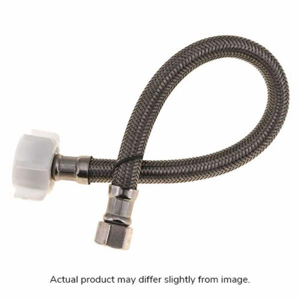 LAVATORY CONNECTOR SS BRAID 3/8