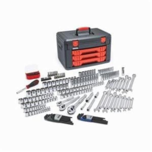 SOCKET AND RATCHET SET METRIC AND SAE 1/4