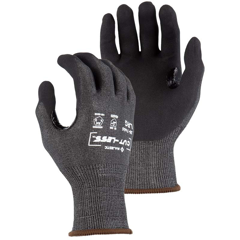 GLOVES CUT-RESISTANT WATCHDOG NITRILE PALM A4 S (MAJ-35-7465-S