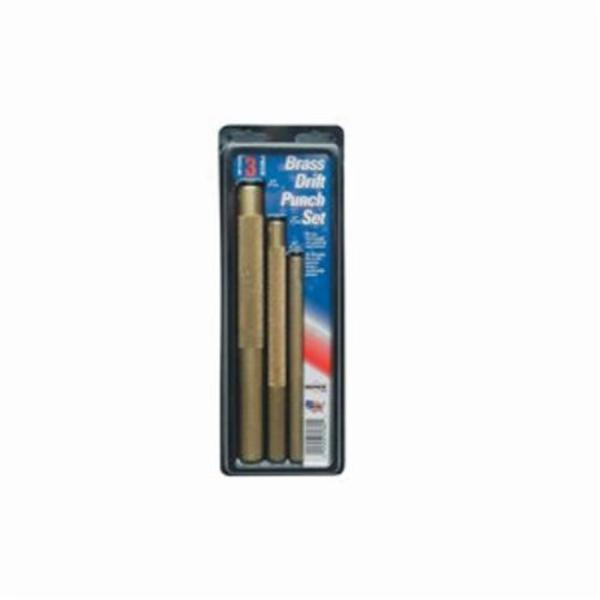 Mayhew 61360 3-Piece Brass Drift Punch Set – Soft Face, Non-Sparking, USA Made