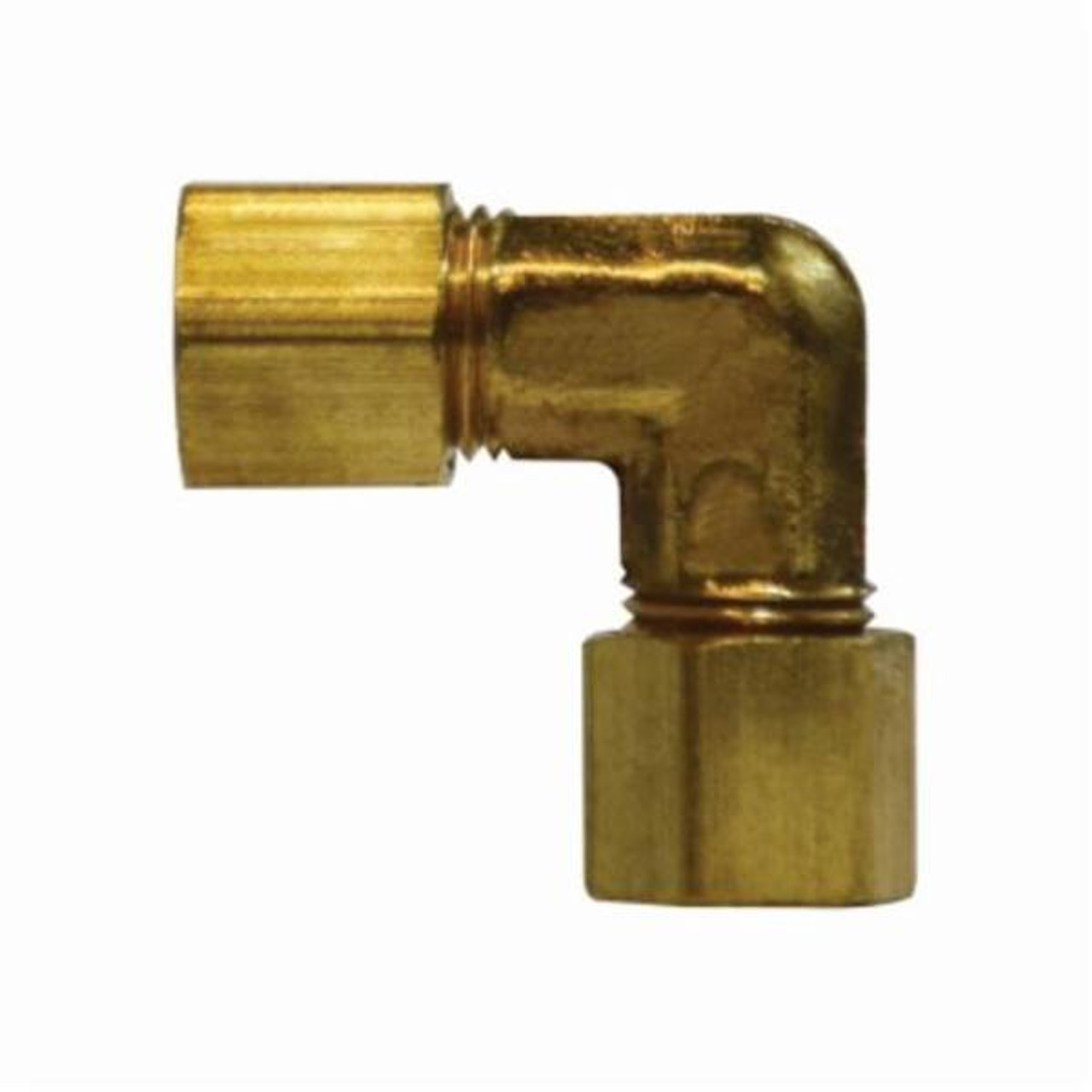 BRASS COMPRESSION FITTING ELBOW C X C 1/4 (MID-18-124) - Ballard Industrial