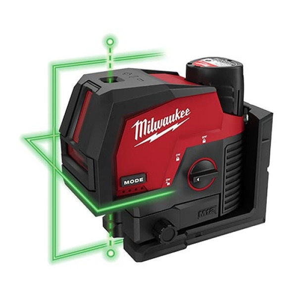 LASER CROSS LINE/PLUMB POINTS GREEN M12 TOOL ONLY (MIL-3622-20