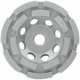 CUP WHEEL DIAMOND DOUBLE ROW 4" X 5/8"-11 (MIL-49-93-7750)