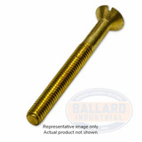 MACHINE SCREW SLOT BRASS FH 1/4"-20 X 2-1/4" (MSSL-BR-08C-028-F)