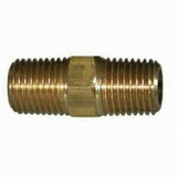 NIPPLE HEX BRASS 1/4 MPT  (NWH-23325X4)