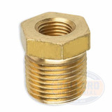 BUSHING RED BRASS 125 LB 1/4" X 1/8" LEAD FREE (PB12LF-BURT-008-004-I)