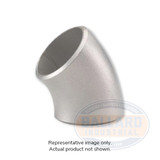 ELBOW 45D BW LR ALUM 6061-T6 SCH40 1-1/4" (PAS4-E4B-018-T6)