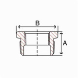BUSHING HEX THR MALL GALV 150 LB 1-1/2" X 1/4" (PG15-BUT-01G-008-I)