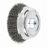 WIRE BRUSH CUP CRIMPED CS 5" X 5/8"-11 X .014 (PFE-82514)
