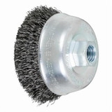 WIRE BRUSH CUP CRIMPED CS 3-1/2" X 5/8"-11 X .014 (PFE-82249)
