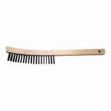 Wire Scratch Brush with Wood Handle and Scraper (Carbon Steel)