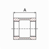 COUPLING THR MALL BLK 300 LB 1/4" (PP30-COT-008-I)