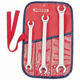 WRENCH SET 3 PC DOUBLE END FLARE NUT - 6 POINT 3/8" -11/16" (PRO-J3760-&)