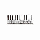 SOCKET SET SAE HEX BIT 1/4" DR 11 PC 1/16" - 5/16" (PRO-J4770-11)