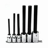 SOCKET SET HEX BIT LONG 1/2" DR 6PC 1/4" - 5/8" (PRO-J5441-6XL)