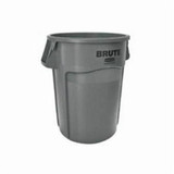 GARBAGE CAN PLASTIC 44 GAL GRAY NO LID BRUTE (RUB-FG264360GRAY)