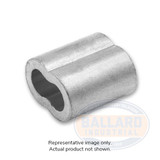 COPPER DUPLEX OVAL SLEEVE ZINC PLTD 1/8" (RWR-NPZC02)