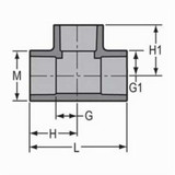 TEE CPVC SCH80 2" SOC (SPE-801-020C)