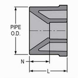 BUSHING RED CPVC SCH80 2" X 1-1/2" SPIG X SOC (SPE-837-251C-&)