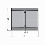 COUPLING CPVC SCH80 2-1/2" SOC (SPE-829-025C-&)