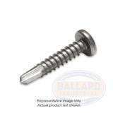 SCREW SELF-DRILLING PHIL 410 SS PH #8 X 1/2" (SSD-PH-SS4-08-00G-P-&)