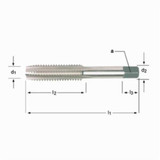 TAP TAPER HSS 3 FL 4-40 UNC H2 (UTD-1010644)