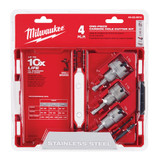 HOLE CUTTER KIT CARBIDE 4 PC (MIL-49-22-8610)