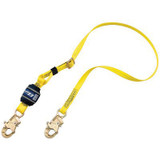 EZ-STOP ADJUSTABLE SHOCK ABSORBING LANYARD, 6 FT (1.8M) ADJUSTABLE WEB SINGLE-LEG W/ SNAP HOOKS AT EACH END (MMM-1246234-&)