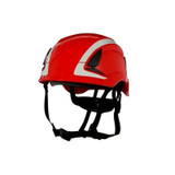 HELMET SAFETY SECURE-FIT RED NON-VENTED (MMM-X5005X-ANSI-@)