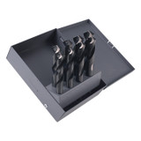 DRILL BIT SET FRACTION 8 PC HSS SILVER AND DEMING 9/16" TO 1" X 16THS 1/2" SHANK (CLE-C22761)