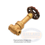 VALVE GATE BRONZE THREADED CL 125 RS WEDGE DISC 1-1/4"  (CRA-428-012-&&)