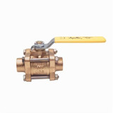 VALVE BALL SLDR 3PC BRONZE 3/4"  (APO-82-204-01-&)
