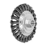 WIRE BRUSH CUP BEVEL CS 4" X .014 X 5/8"-11 (PFE-82201)