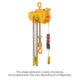 AIR CHAIN HOIST, 1/2 TON, 10 FT LIFT, PULL CHAIN CONTROL, PLAIN TROLLEY MOUNT (ING-ML500KS-1DA10-C6-@)