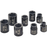 SOCKET SET SAE STD IMPACT 8 PC 6 PT 3/8" DR 5/16" - 3/4" (ING-SK3H8N-@)