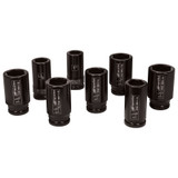 SOCKET SET SAE DEEP IMPACT 8 PC 6 PT 3/4" DR 1" - 1-1/2" (ING-SK6H8LN-@)