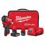 WRENCH IMPACT 3/8" STUBBY KIT CORDLESS M12 FUEL GEN II (2 BATT) (MIL-2562-22-@)