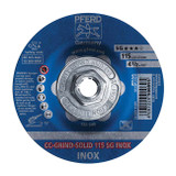 GRINDING WHEEL SS 4-1/2" X 5/8"-11 CC-GRIND-SOLID SG INOX (PFE-61235-@)