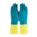 GLOVES NEOPRENE/LATEX 28 MIL BLUE/YELLOW M (PRI-52-3670-M)