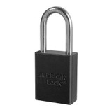 LOCKOUT PADLOCK ALUM BLACK 1-1/2" (MAS-A1106BLK-@)