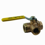 VALVE BALL 3-WAY BRONZE 1-1/4" 400 LB WOG  (APO-70-606-01)